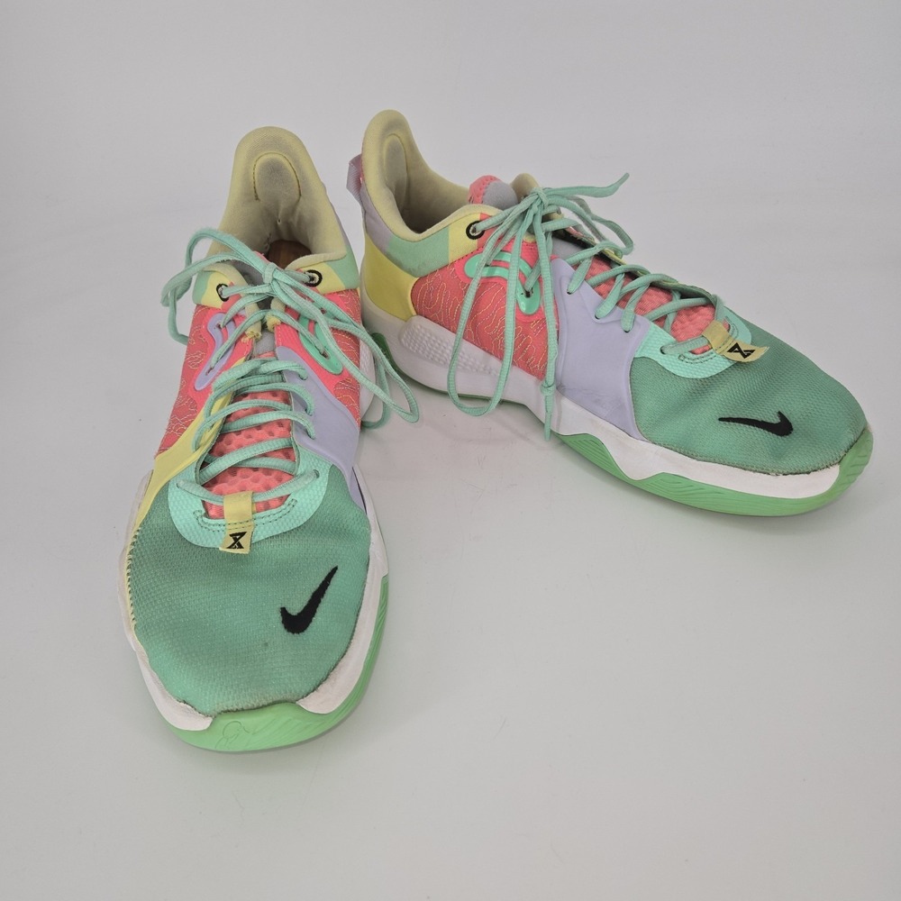 Nike PG 5 Basketball Shoes CW3143-301 Multicolor Sneakers Mens 13 Daughters Pink